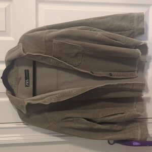 Zara crop courderoy jacket